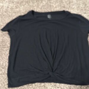 Black Twist Front T-Shirt